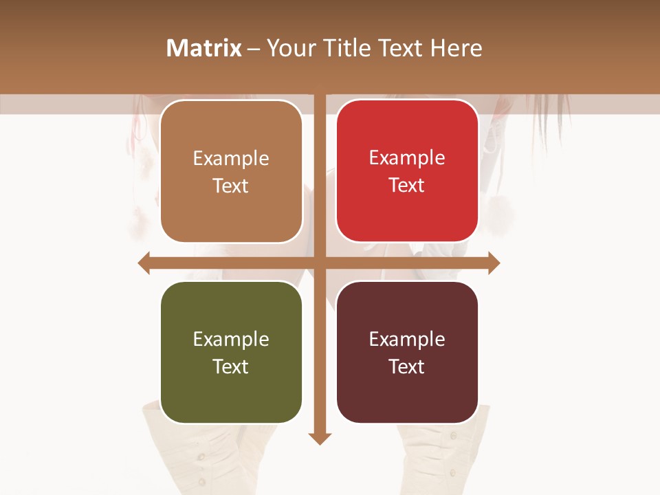 Sensual Underwear Woman PowerPoint Template