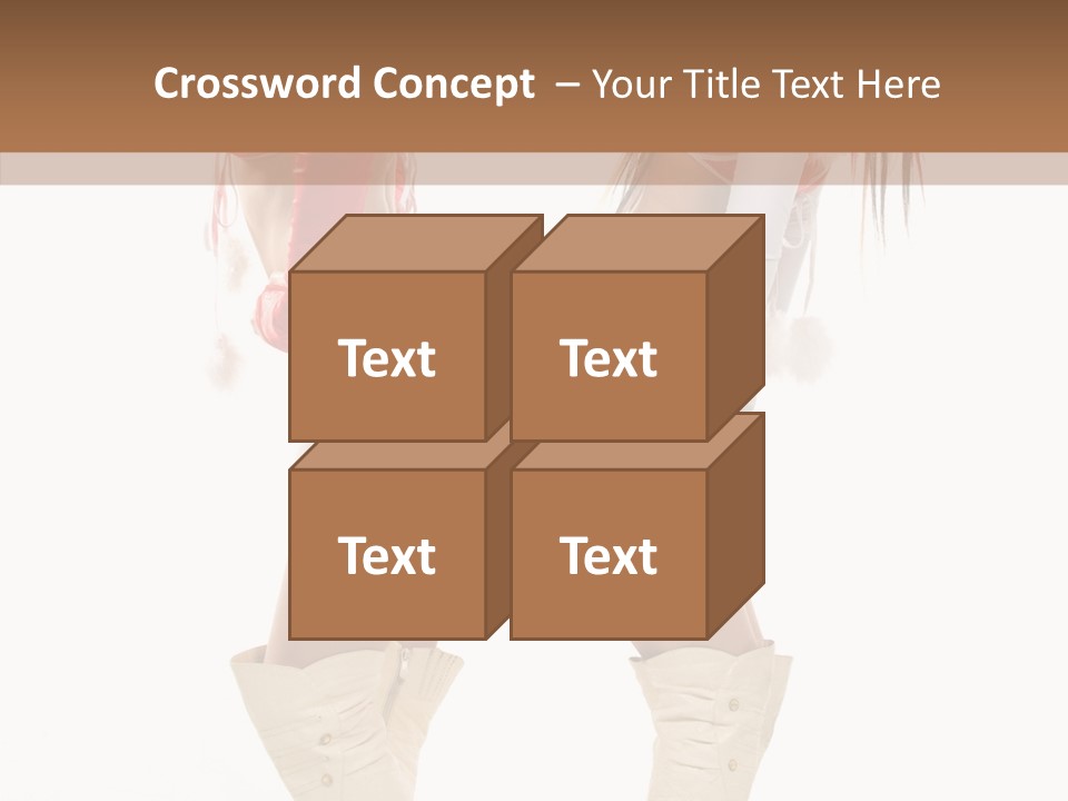 Sensual Underwear Woman PowerPoint Template