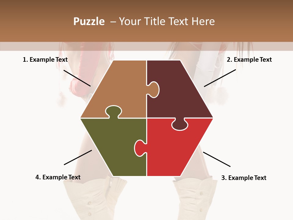 Sensual Underwear Woman PowerPoint Template