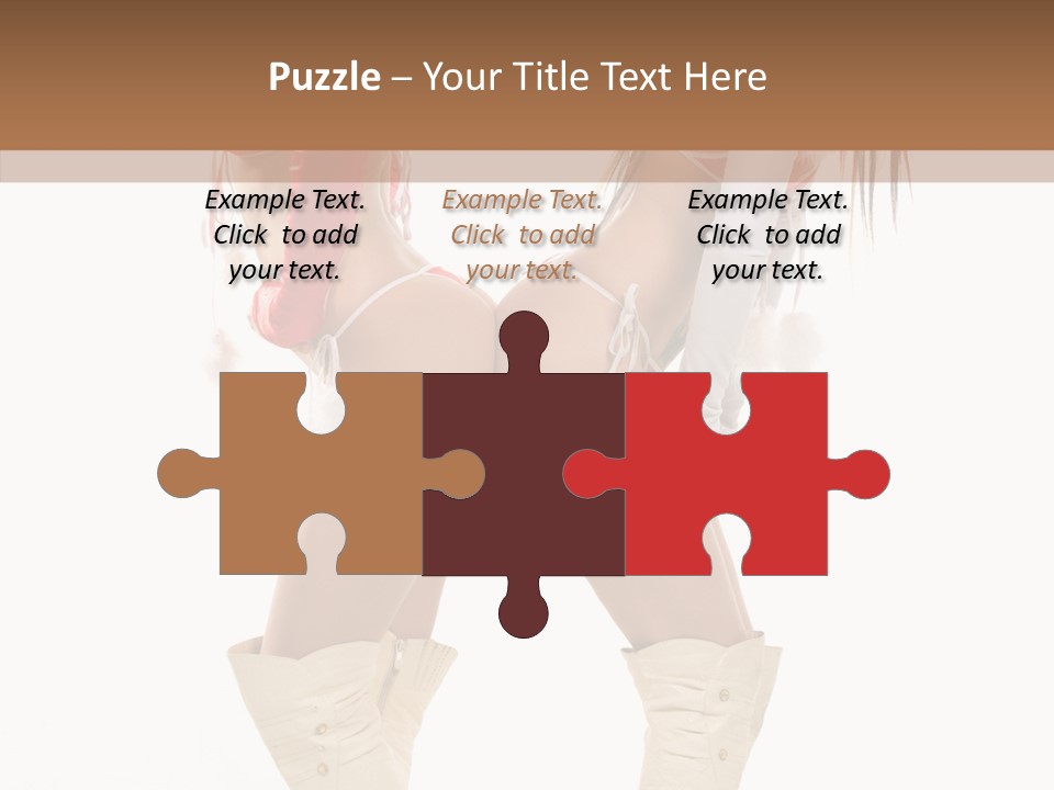 Sensual Underwear Woman PowerPoint Template