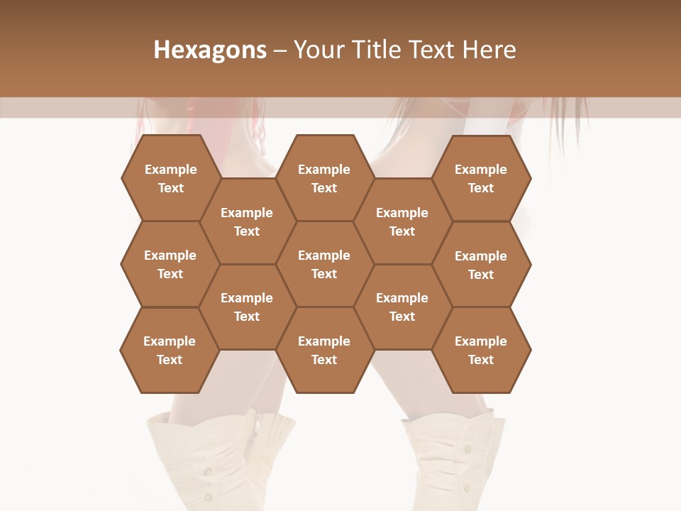 Sensual Underwear Woman PowerPoint Template