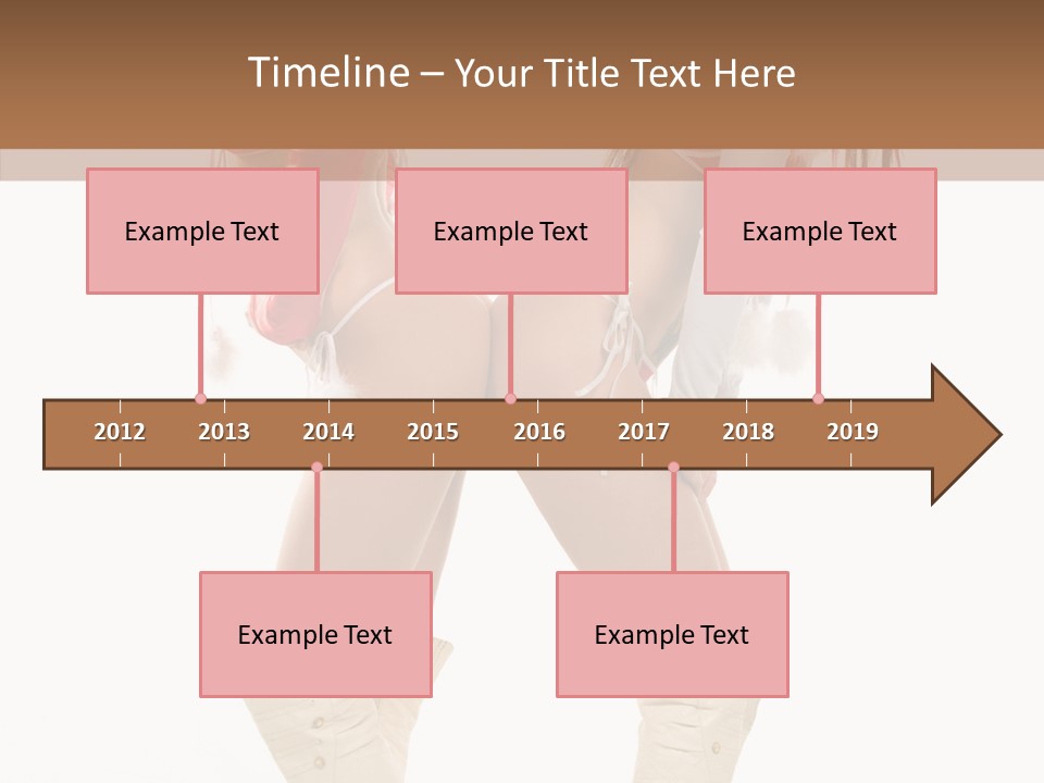 Sensual Underwear Woman PowerPoint Template