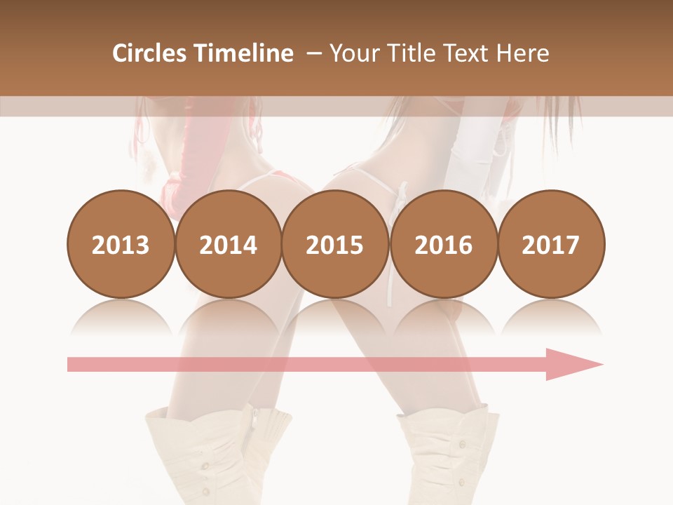 Sensual Underwear Woman PowerPoint Template