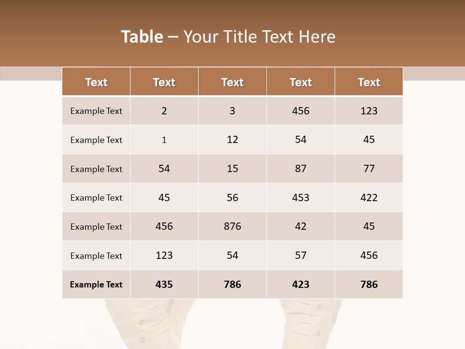 Sensual Underwear Woman PowerPoint Template