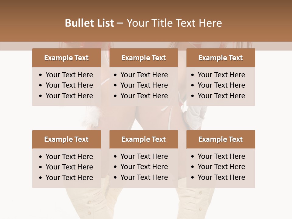 Sensual Underwear Woman PowerPoint Template