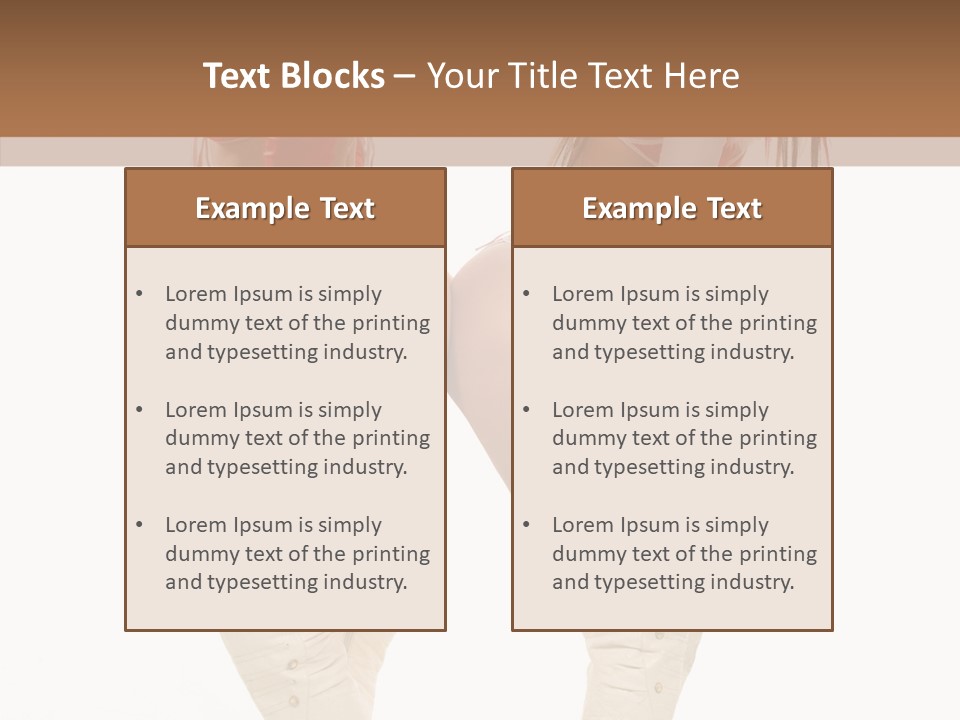 Sensual Underwear Woman PowerPoint Template