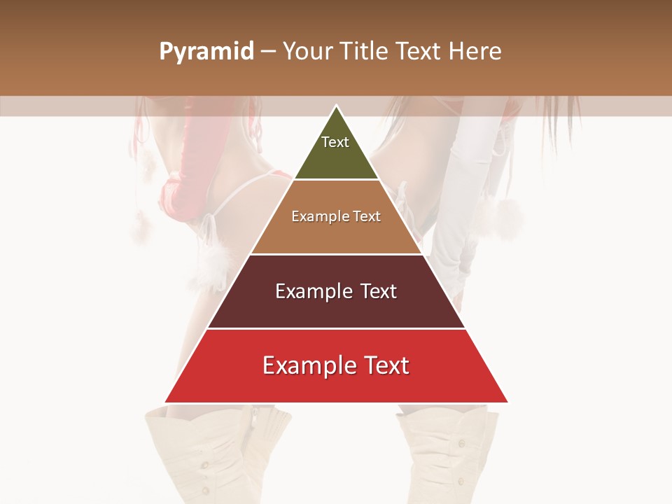 Sensual Underwear Woman PowerPoint Template