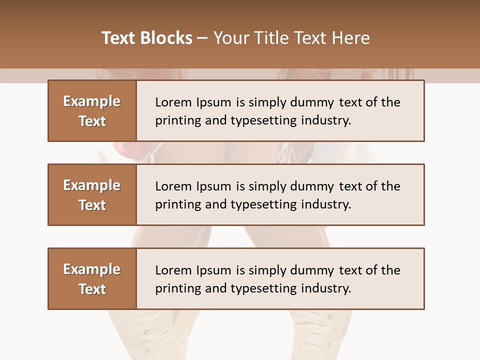 Sensual Underwear Woman PowerPoint Template