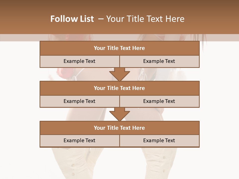 Sensual Underwear Woman PowerPoint Template