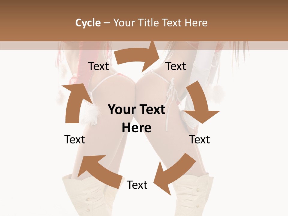 Sensual Underwear Woman PowerPoint Template