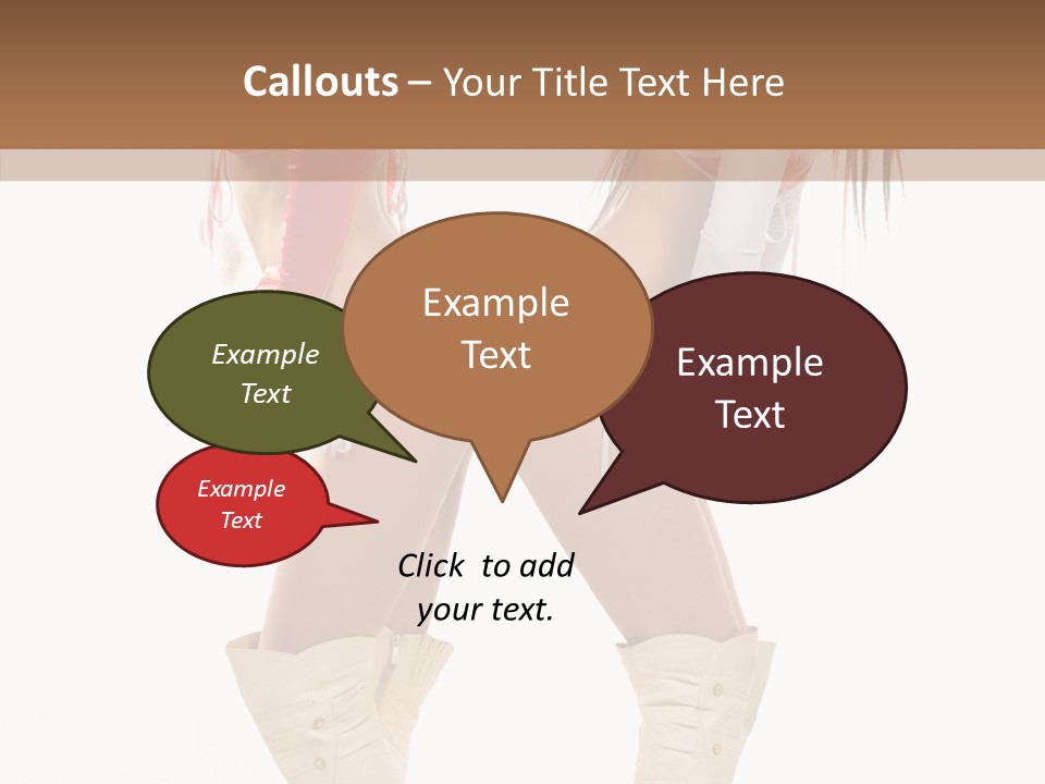 Sensual Underwear Woman PowerPoint Template