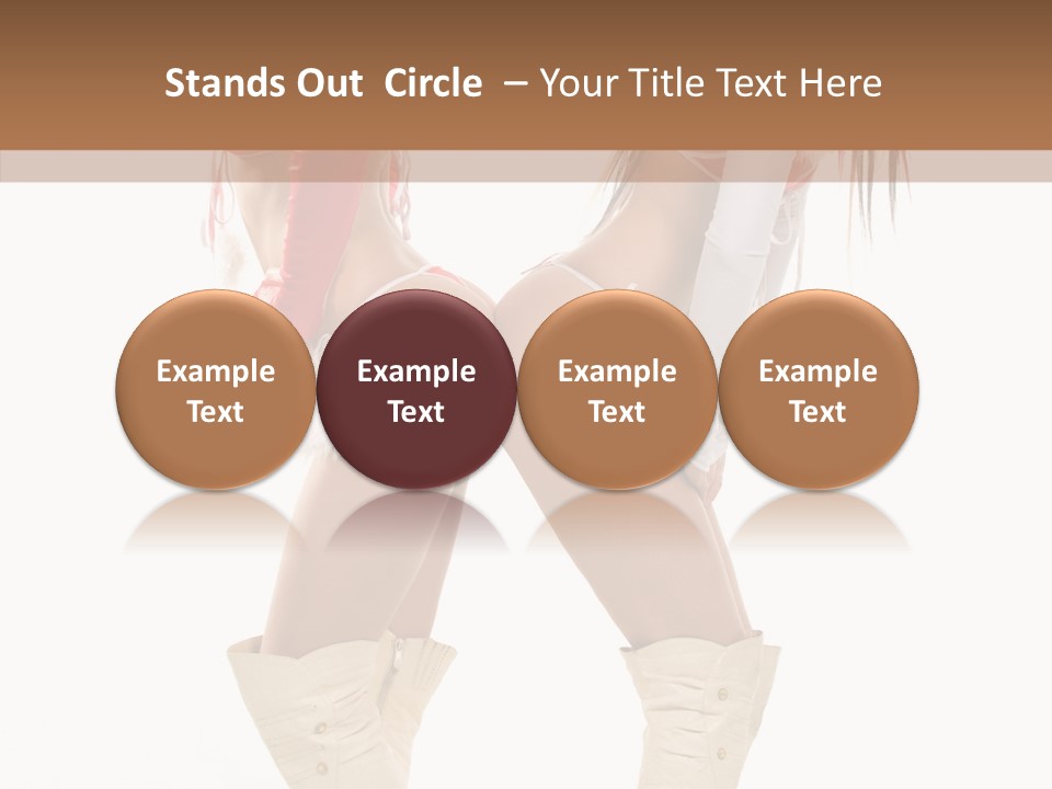 Sensual Underwear Woman PowerPoint Template