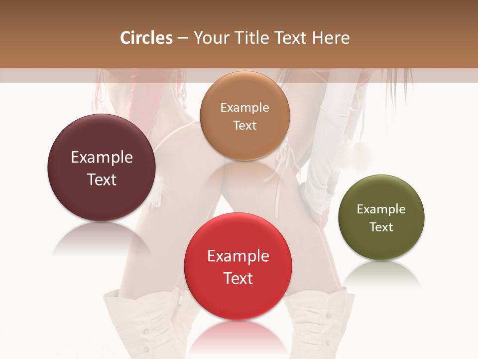 Sensual Underwear Woman PowerPoint Template