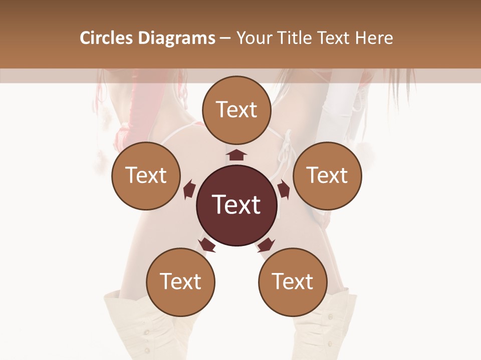 Sensual Underwear Woman PowerPoint Template