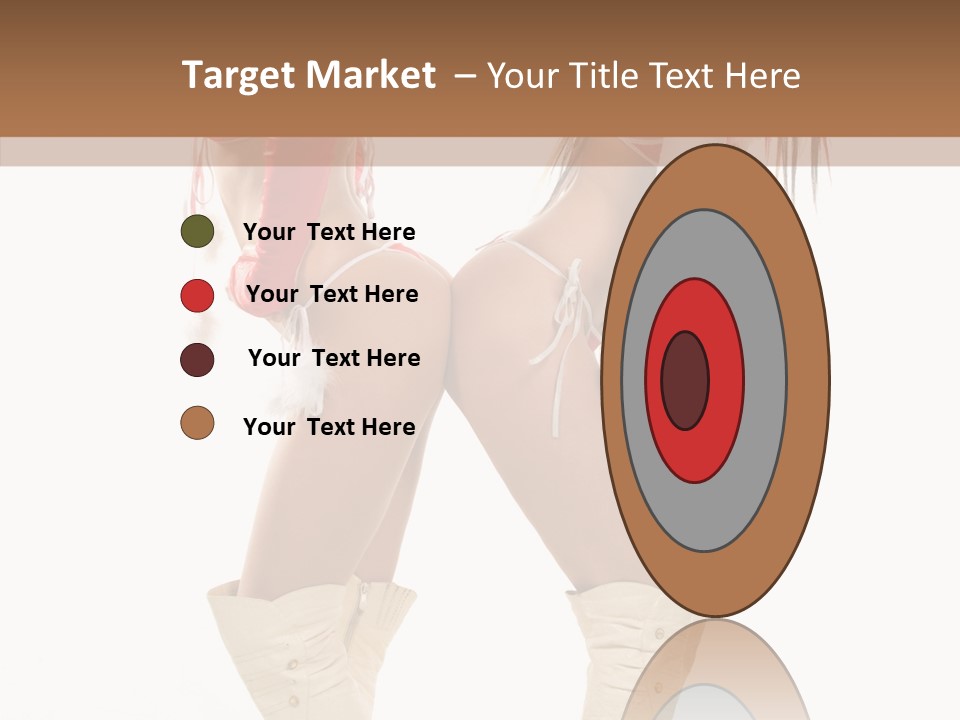 Sensual Underwear Woman PowerPoint Template