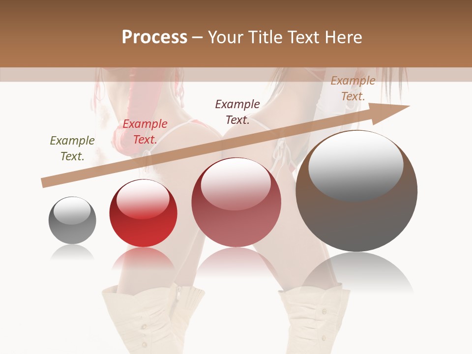 Sensual Underwear Woman PowerPoint Template