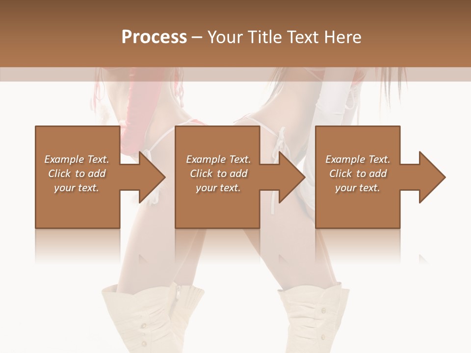 Sensual Underwear Woman PowerPoint Template