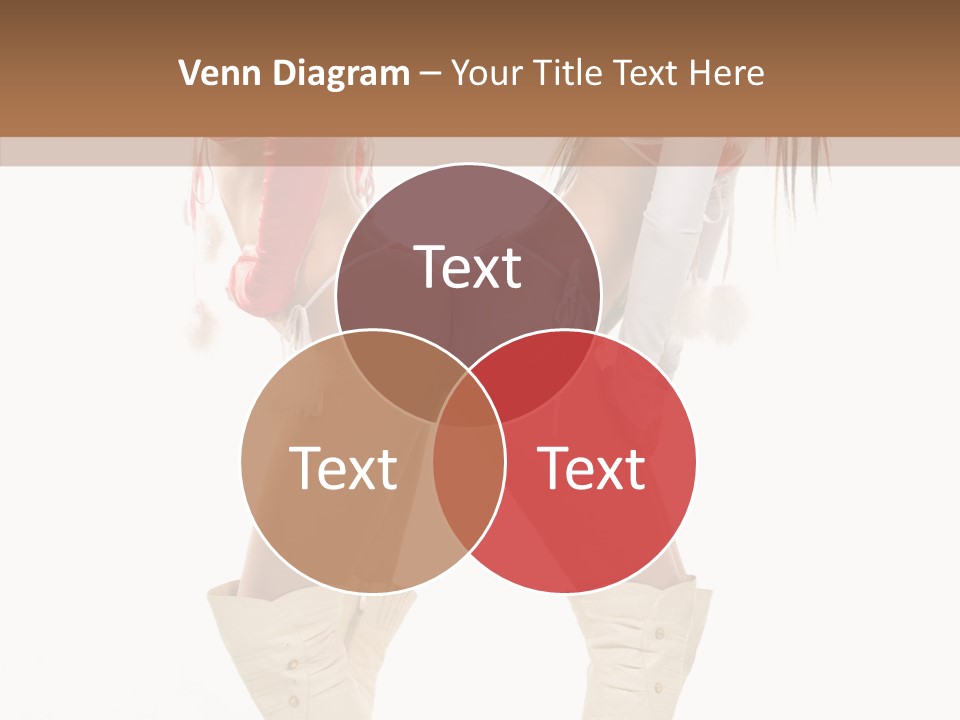 Sensual Underwear Woman PowerPoint Template