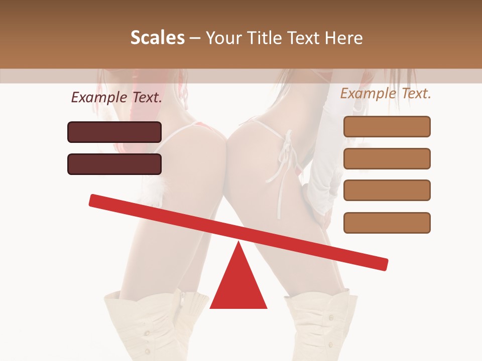 Sensual Underwear Woman PowerPoint Template