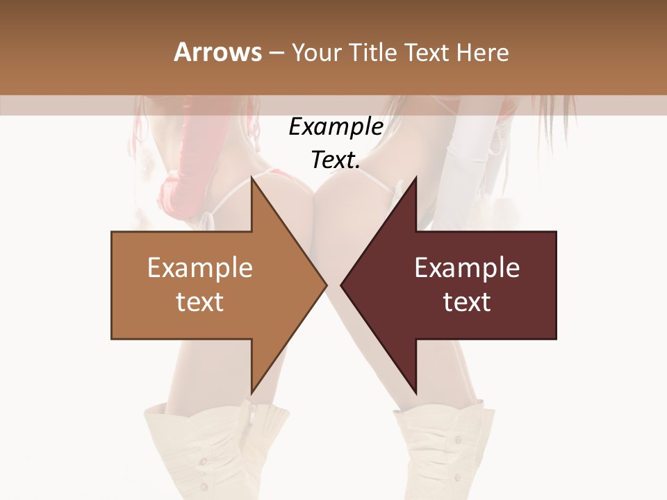 Sensual Underwear Woman PowerPoint Template