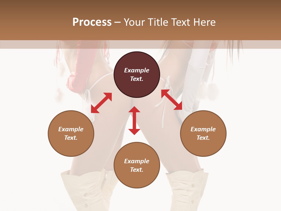 Sensual Underwear Woman PowerPoint Template