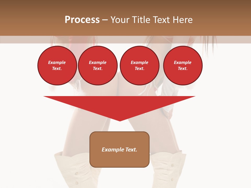 Sensual Underwear Woman PowerPoint Template