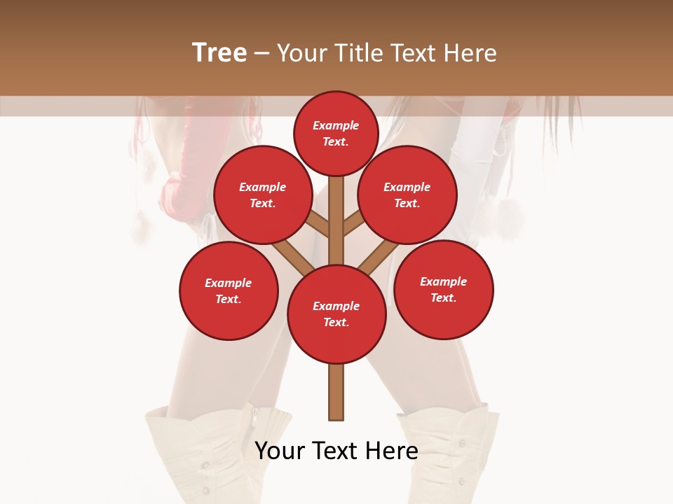 Sensual Underwear Woman PowerPoint Template