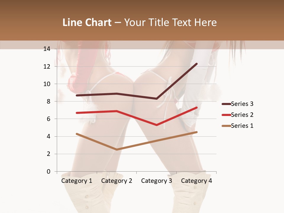 Sensual Underwear Woman PowerPoint Template