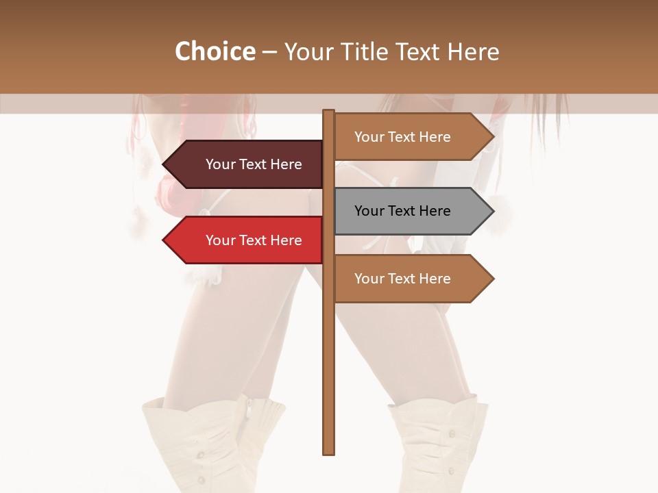 Sensual Underwear Woman PowerPoint Template