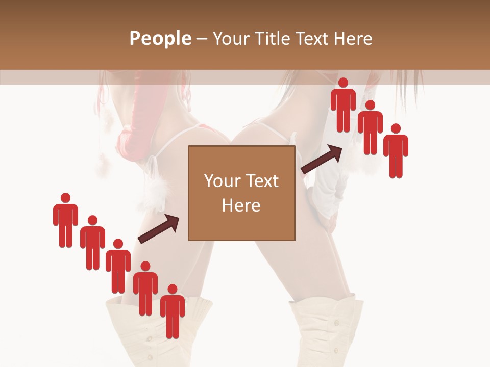 Sensual Underwear Woman PowerPoint Template