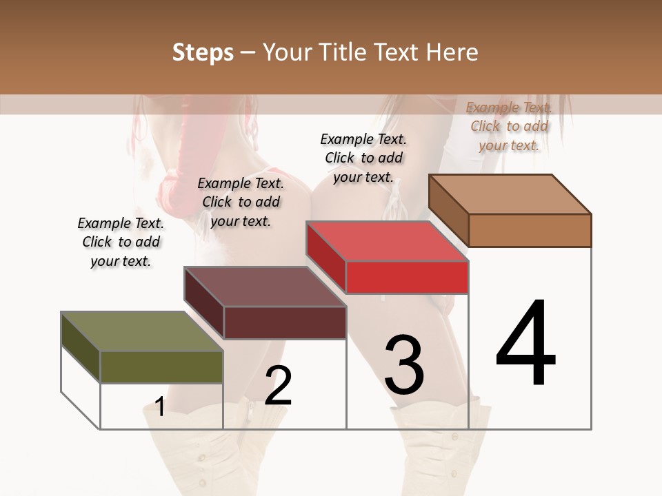 Sensual Underwear Woman PowerPoint Template