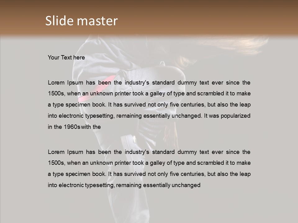 Posing Motion Skill PowerPoint Template