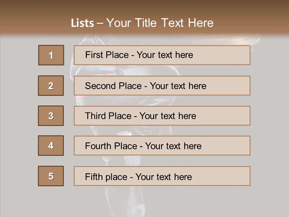 Posing Motion Skill PowerPoint Template