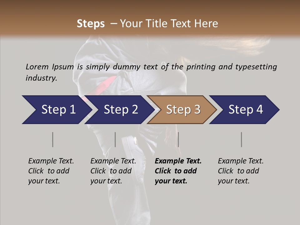 Posing Motion Skill PowerPoint Template