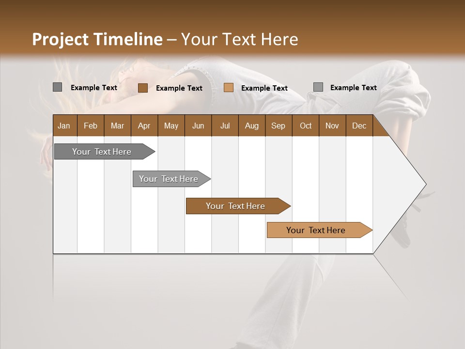 Woman Performance Cool PowerPoint Template