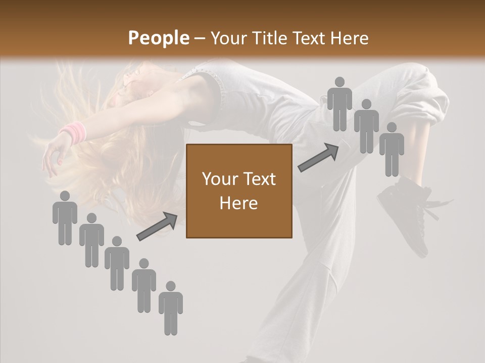 Woman Performance Cool PowerPoint Template