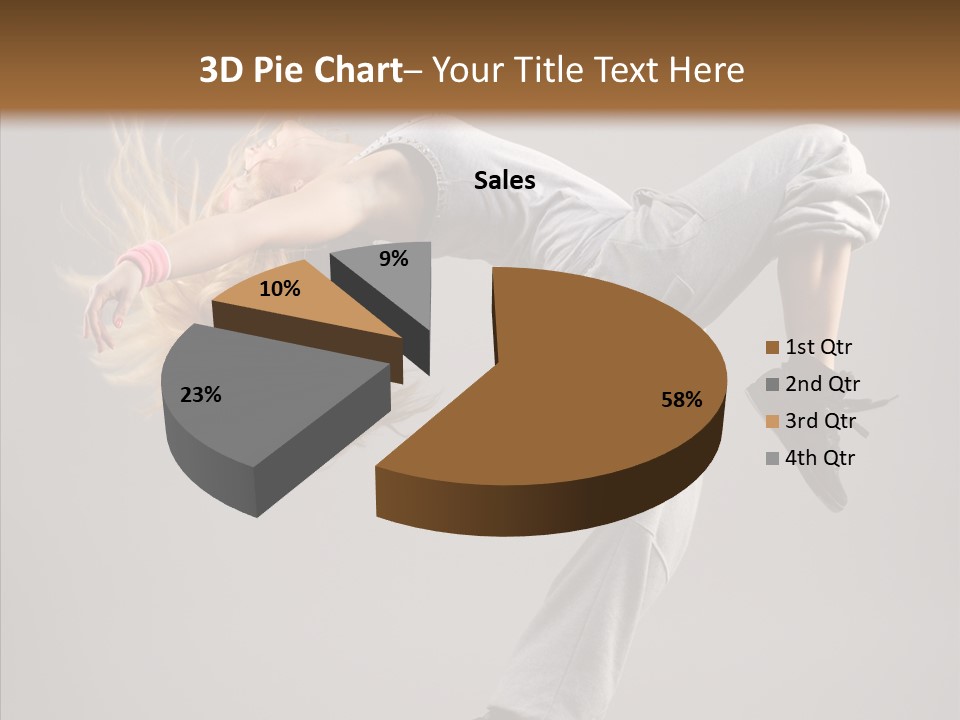 Woman Performance Cool PowerPoint Template