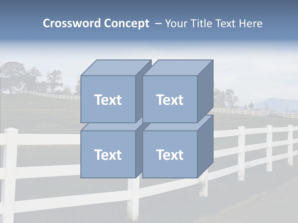 Fence Immense Landscaping PowerPoint Template