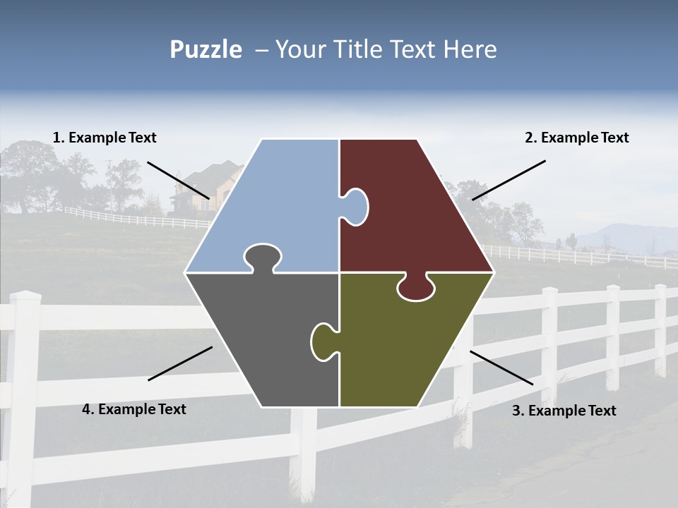 Fence Immense Landscaping PowerPoint Template
