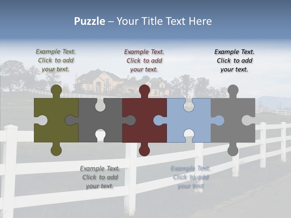 Fence Immense Landscaping PowerPoint Template