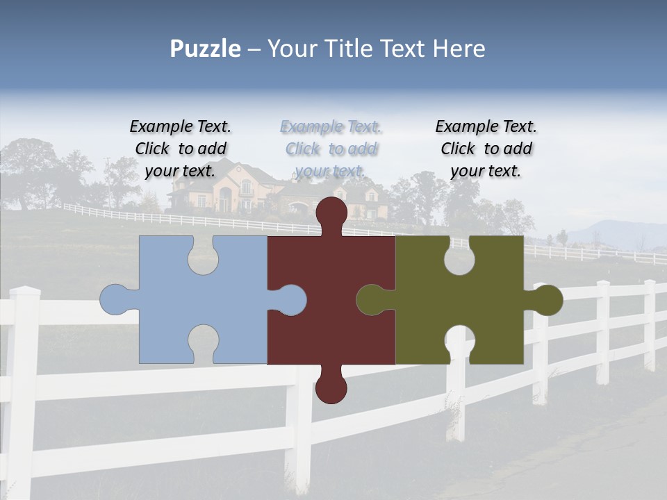 Fence Immense Landscaping PowerPoint Template