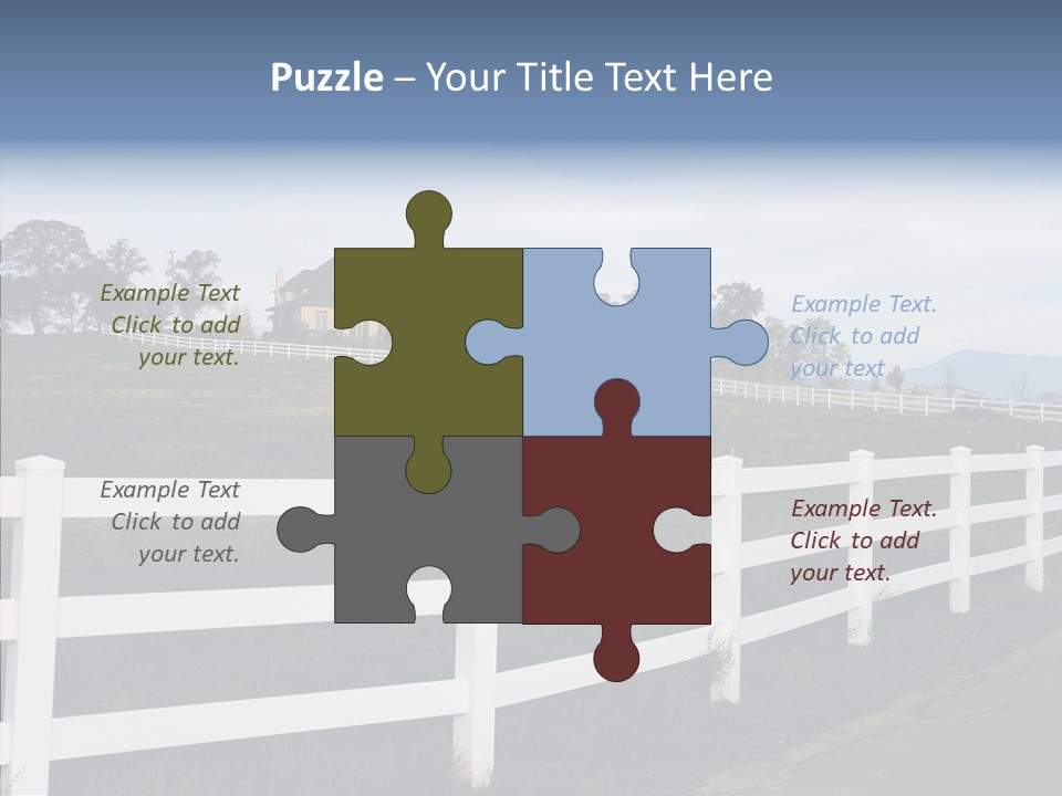 Fence Immense Landscaping PowerPoint Template