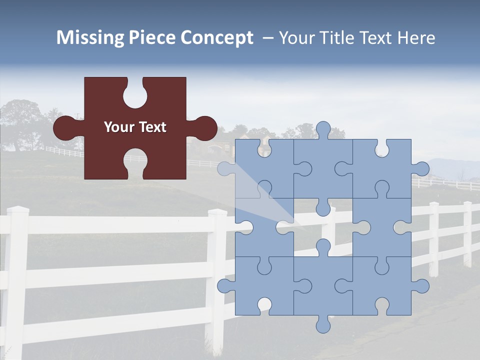 Fence Immense Landscaping PowerPoint Template