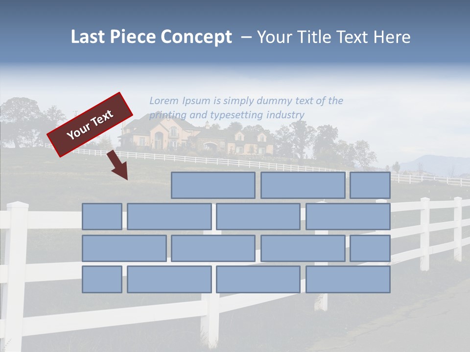 Fence Immense Landscaping PowerPoint Template