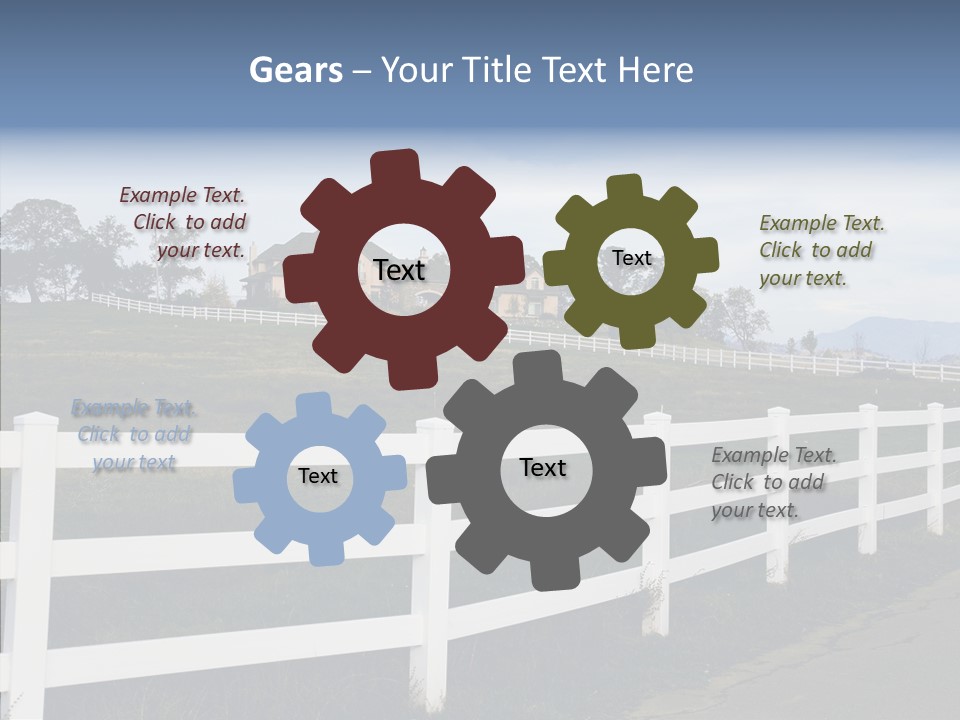 Fence Immense Landscaping PowerPoint Template