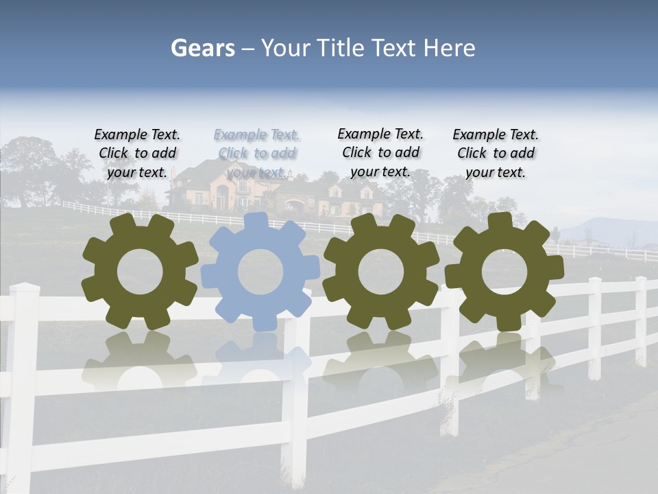 Fence Immense Landscaping PowerPoint Template