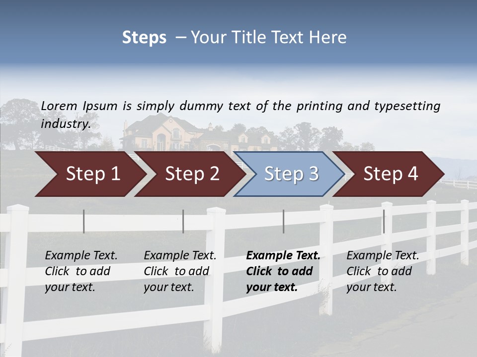 Fence Immense Landscaping PowerPoint Template