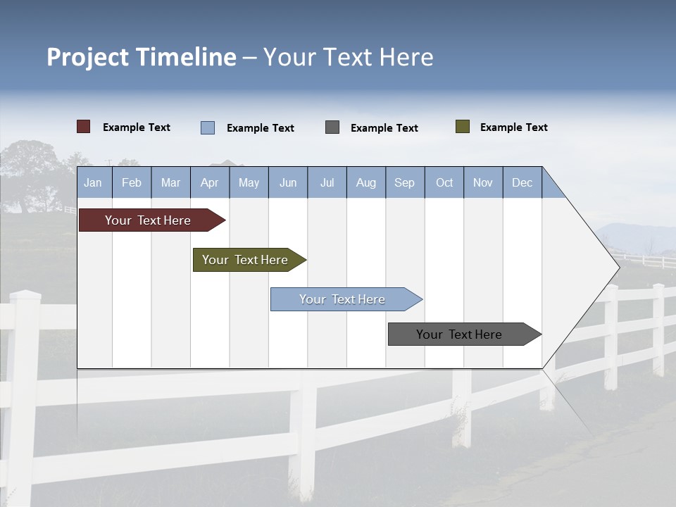 Fence Immense Landscaping PowerPoint Template