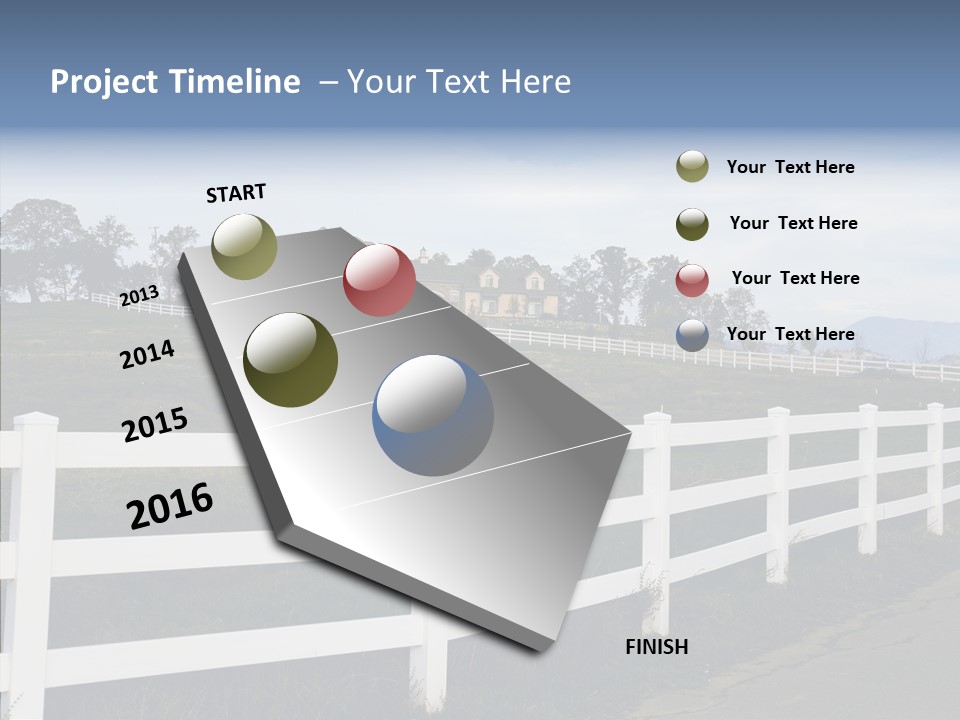 Fence Immense Landscaping PowerPoint Template