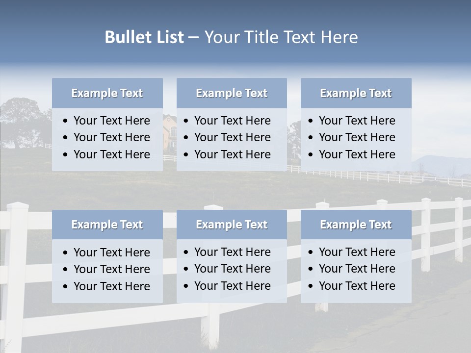 Fence Immense Landscaping PowerPoint Template